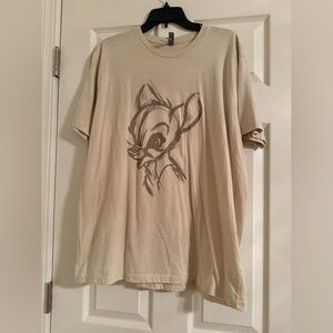 Next Level Apparel Bambi sketch Cream Graphic Tee